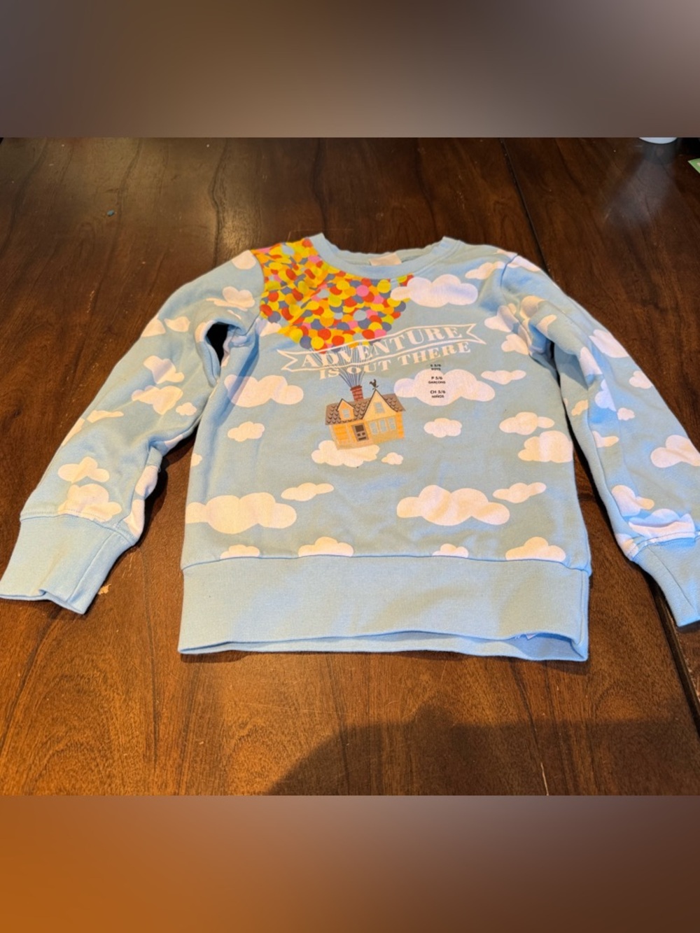 Disney “Up” sweatshirt. NWT. Light Blue 'Adventure Awaits' Cloud Sweatshirt
